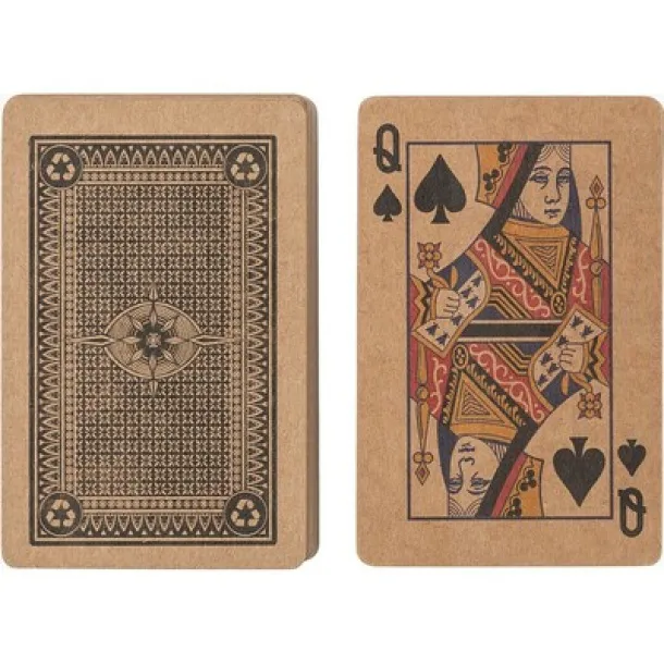  Recycled paper playing cards brown