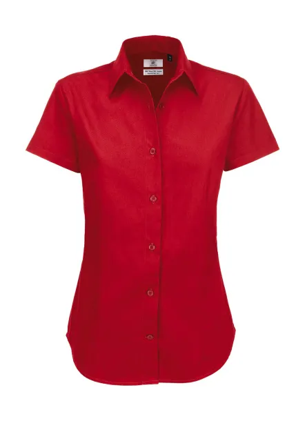  Sharp SSL/women Twill Shirt - B&C Deep Red