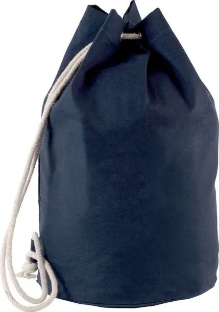  COTTON SAILOR-STYLE BAG WITH DRAWSTRING - Kimood Navy