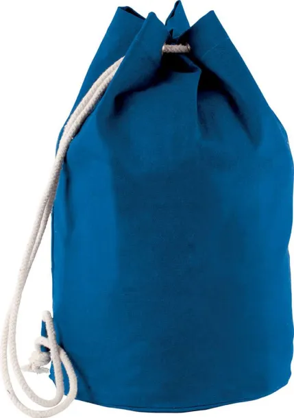  COTTON SAILOR-STYLE BAG WITH DRAWSTRING - Kimood Royal blue