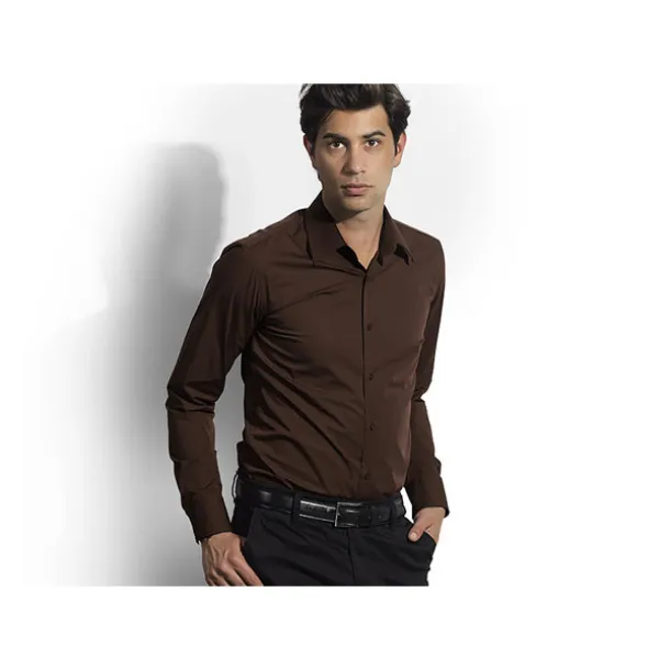 CLUB LSL MEN men’s long sleeve shirt - EXPLODE Brown