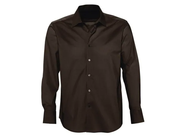 CLUB LSL MEN men’s long sleeve shirt - EXPLODE Brown