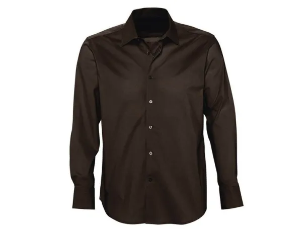 CLUB LSL MEN men’s long sleeve shirt - EXPLODE Brown