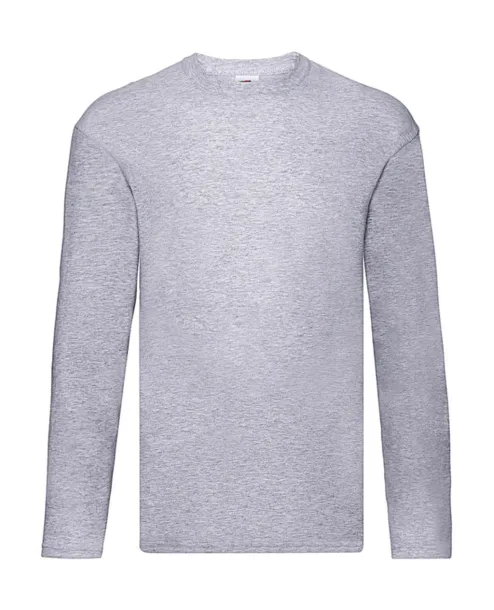  Klasična majica dugih rukava, 145 g/m² - Fruit of the Loom Heather Grey