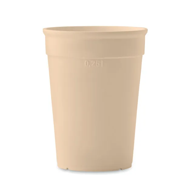 AWAYCUP Recycled PP cup capacity 300ml Beige