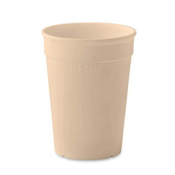 AWAYCUP Recycled PP cup capacity 300ml Beige