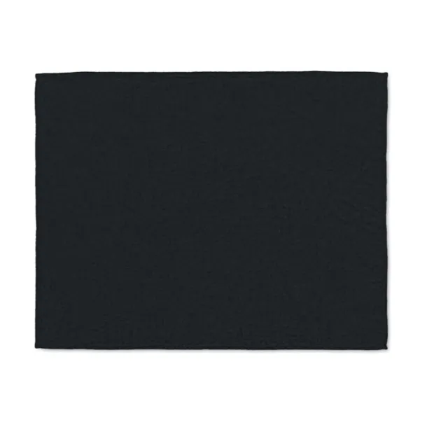 LOGAN RPET fleece blanket 280 gr/m² Black