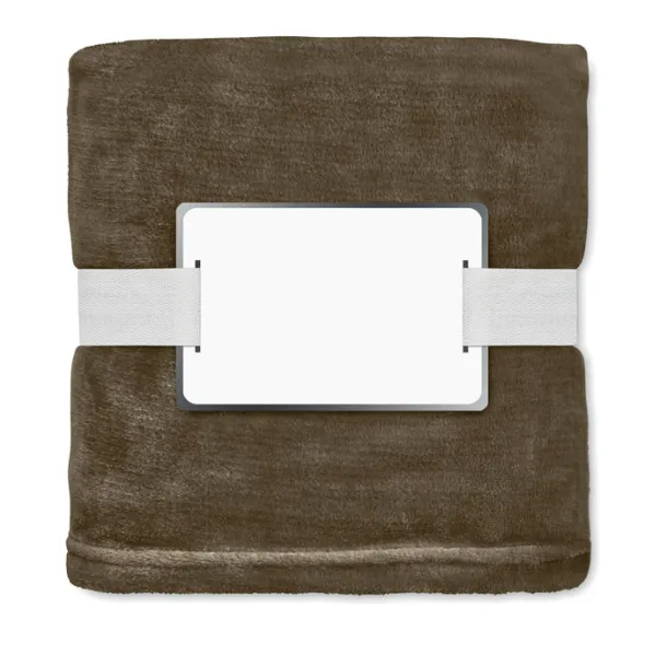 LOGAN RPET fleece blanket 280 gr/m² Earth