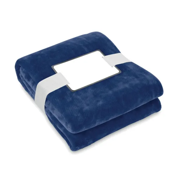 LOGAN RPET fleece blanket 280 gr/m² Blue