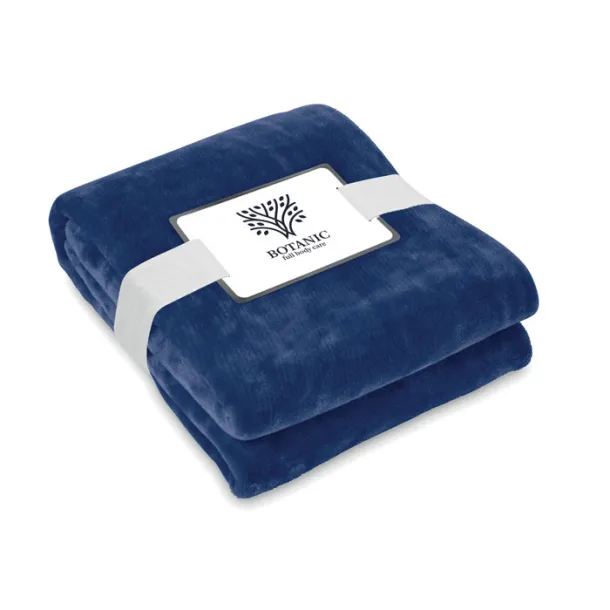 LOGAN RPET fleece blanket 280 gr/m² Blue