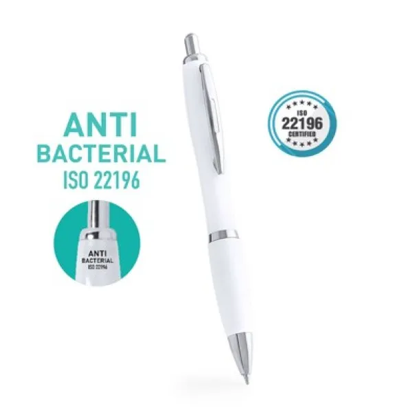  Antibacterial ball pen white