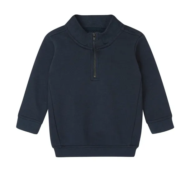  Baby Quarter Zip Sweat - Babybugz Navy