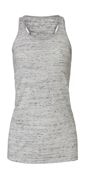  Flowy Racerback Tank Top - Bella+Canvas White Marble