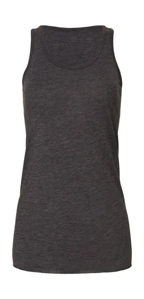  Flowy Racerback Tank Top - Bella+Canvas Dark Grey Heather