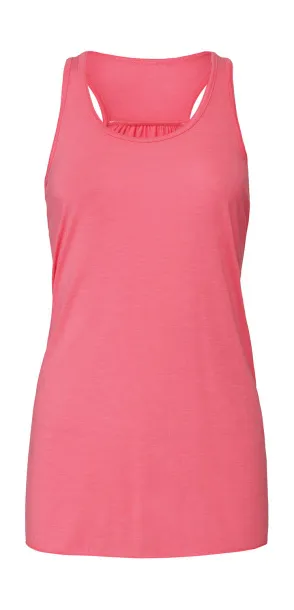  Flowy Racerback Tank Top - Bella+Canvas Neon Pink