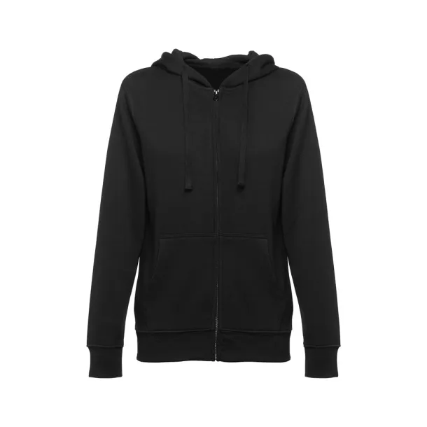 AMSTERDAM WOMEN Women's hooded full zipped sweatshirt Black