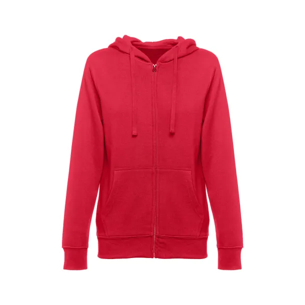 AMSTERDAM WOMEN Women's hooded full zipped sweatshirt Red