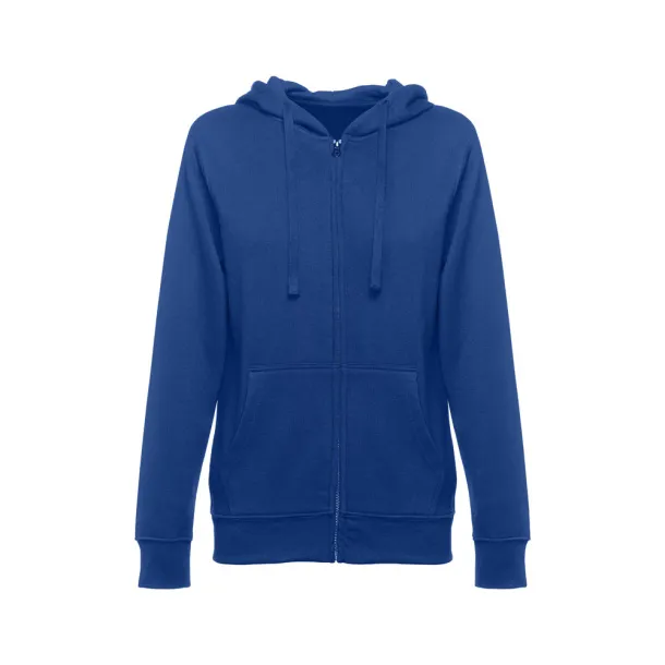 AMSTERDAM WOMEN Women's hooded full zipped sweatshirt Royal blue