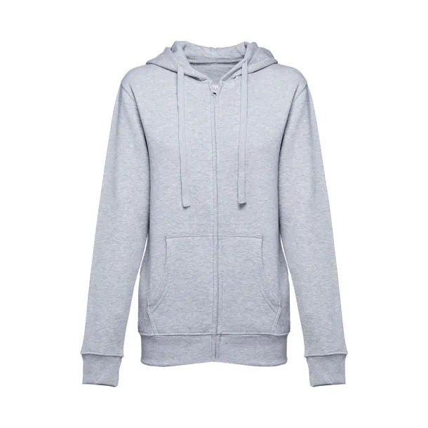 AMSTERDAM WOMEN Women's hooded full zipped sweatshirt Heather light grey