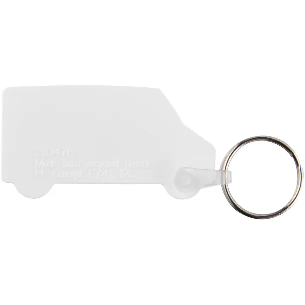 Tait van-shaped recycled keychain - PF Manufactured White