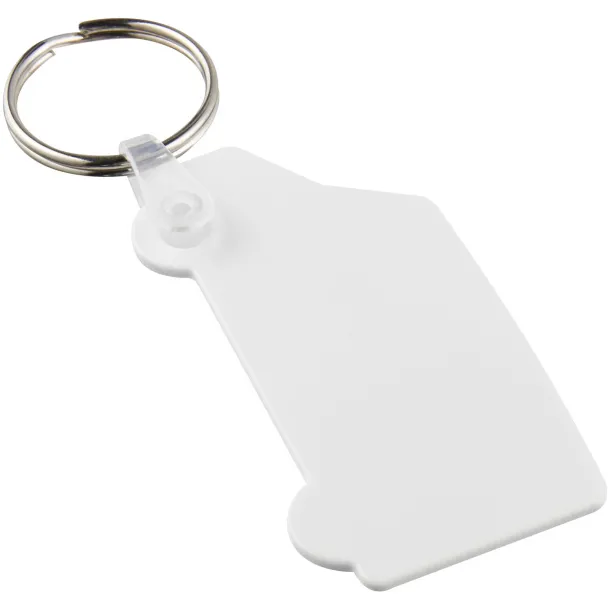 Tait van-shaped recycled keychain - PF Manufactured White