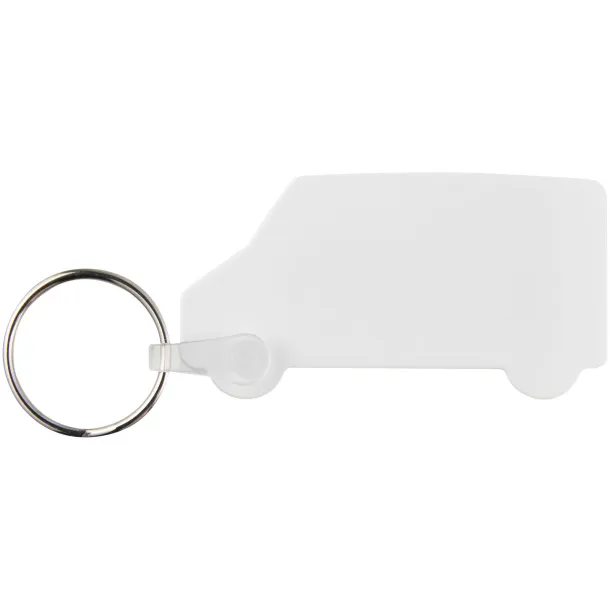 Tait van-shaped recycled keychain - PF Manufactured White