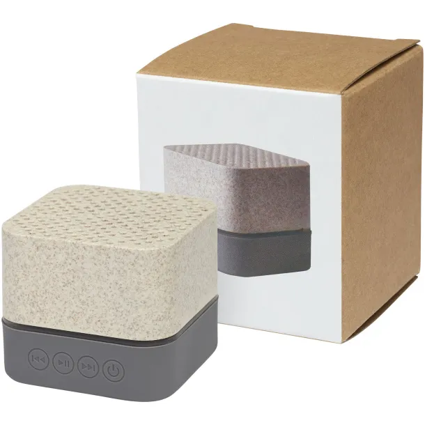 Aira wheat straw Bluetooth® speaker - Avenue Beige