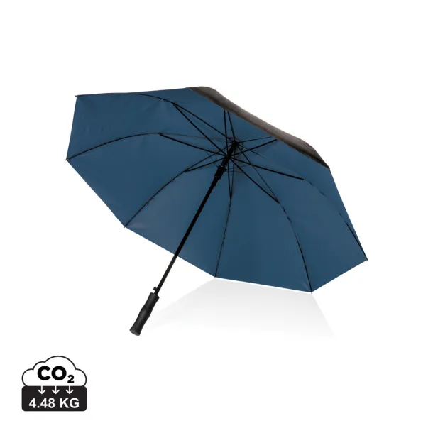  27" Impact AWARE™ RPET 190T bi color auto open umbrella - XD Collection Blue 