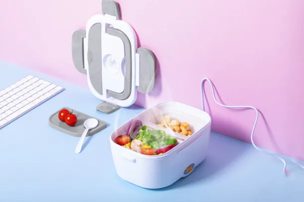 Calpy electric lunch box ash grey White