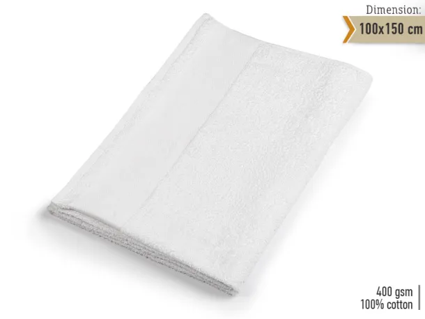 AQUA 100 towel 100 x 150 cm - EXPLODE White