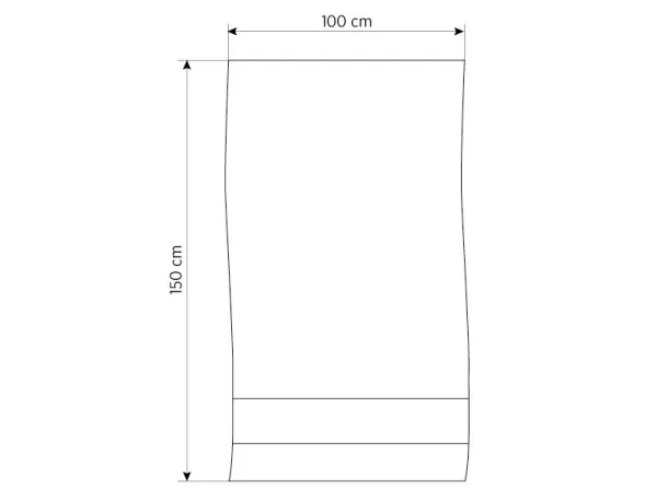 AQUA 100 Kupaonski ručnik 100x150 cm - EXPLODE Bijela
