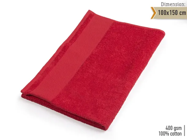 AQUA 100 towel 100 x 150 cm - EXPLODE Red