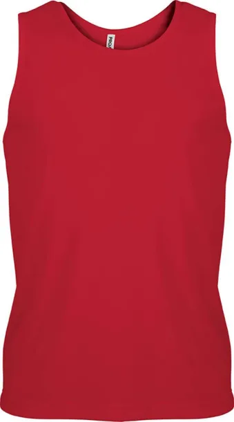  Muška sportska majica bez rukava, 140 g/m2 - Proact Crvena