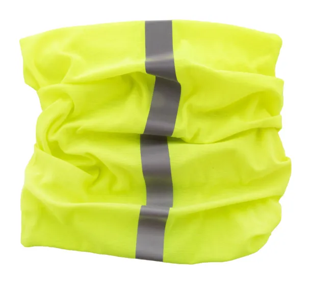 Reflex reflective multi-purpose scarf Yellow