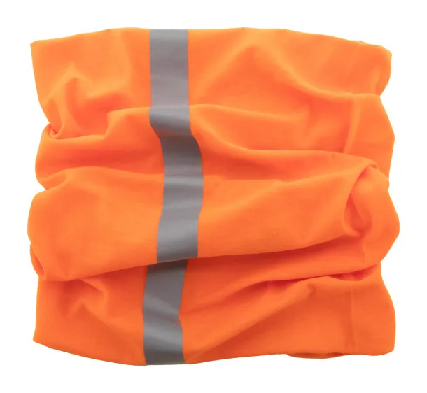 Reflex reflective multi-purpose scarf Orange