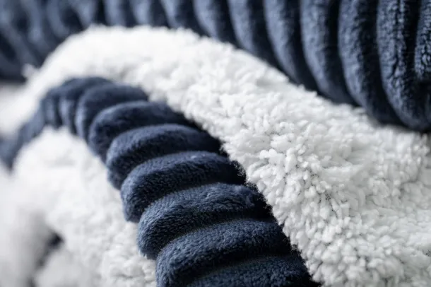 Karovix coral fleece blanket Dark blue