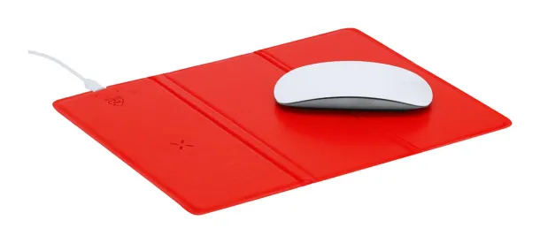 Peppu Charge wireless charger mousepad Red