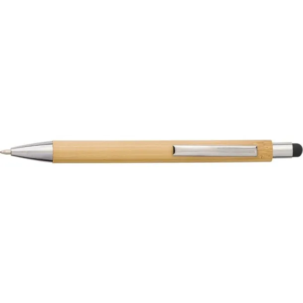  Bamboo ball pen, touch pen Crna