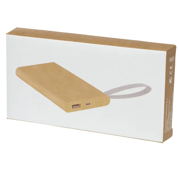 Tulda prijenosna baterija od bambusa, 5 000 mAh Prirodna