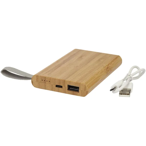 Tulda 5000 mAh bamboo power bank Natural