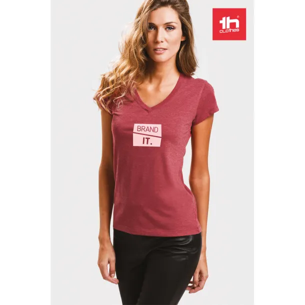 ATHENS WOMEN Ženska majica kratkih rukava, 150 g / m² Heather red