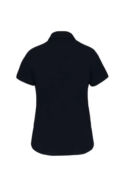  LADIES' SHORT-SLEEVED COTTON/ELASTANE SHIRT - Kariban Navy