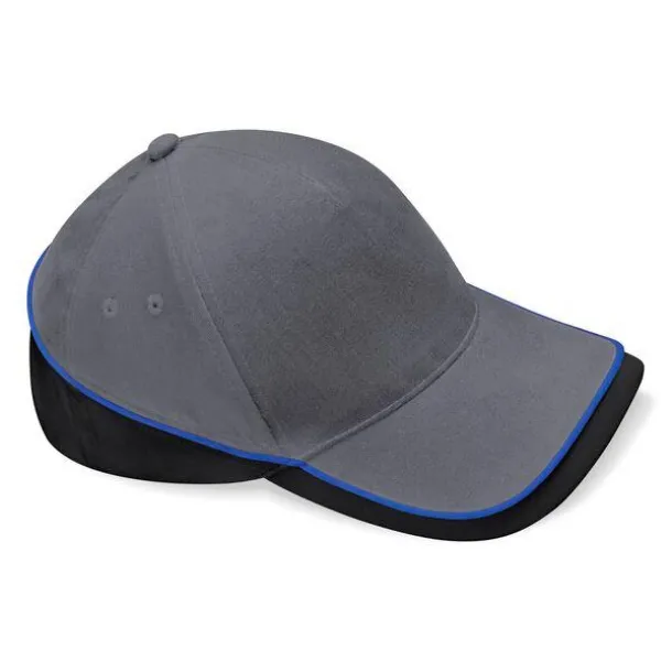  Teamwear Competition Cap - Beechfield Graphite Grey Black