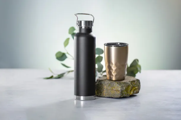 Cuppar copper insulated vacuum flask Black