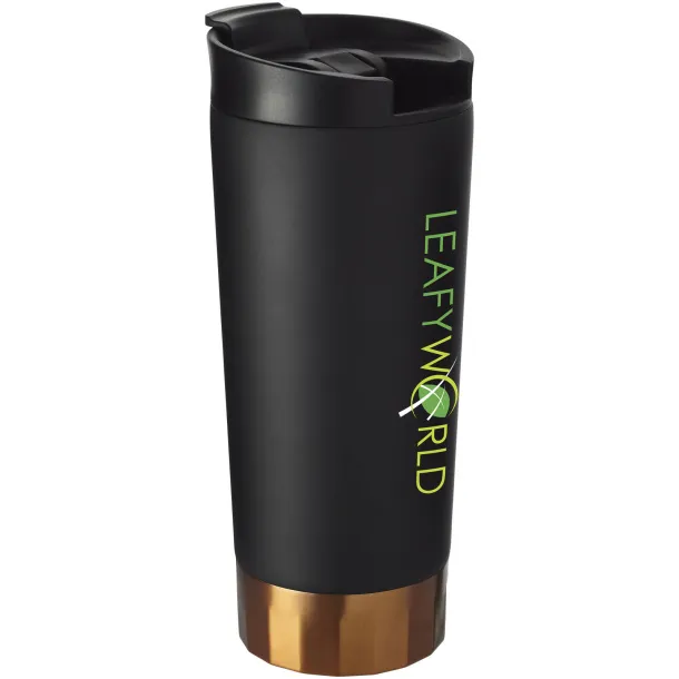 Peeta 500 ml copper vacuum insulated tumbler - Unbranded Solid black