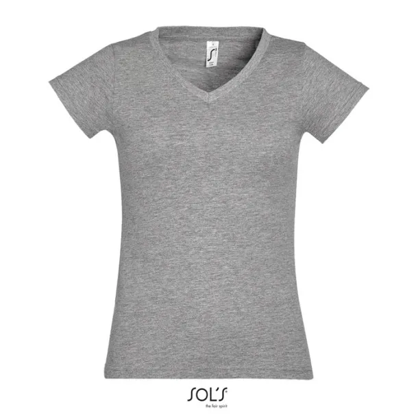 MOON WOMEN TSHIRT-150g Grey Melange