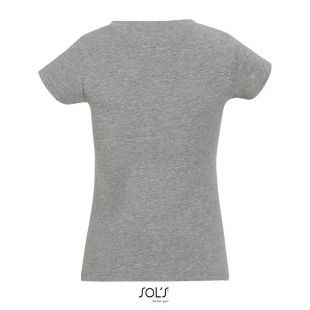 MOON WOMEN TSHIRT-150g Grey Melange