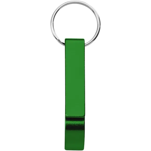 Tao RCS recycled aluminium bottle and can opener with keychain - Unbranded Green