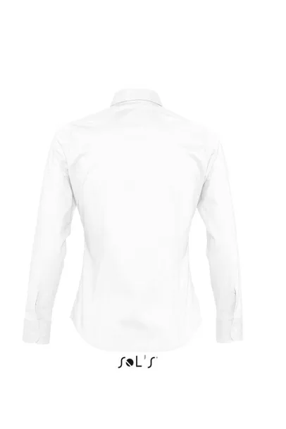 SOL'S EDEN LONG SLEEVE STRETCH WOMEN'S SHIRT - SOL'S White