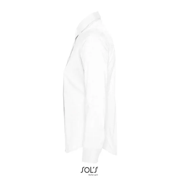 SOL'S EDEN LONG SLEEVE STRETCH WOMEN'S SHIRT - SOL'S White